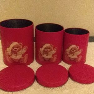 House of Lloyd Vintage 3 set christmas canister